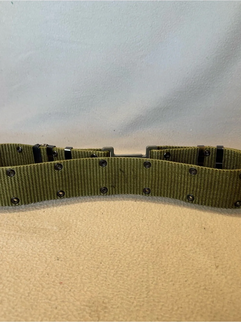 US Olive Green Military Utility Belt with Metal Buckle